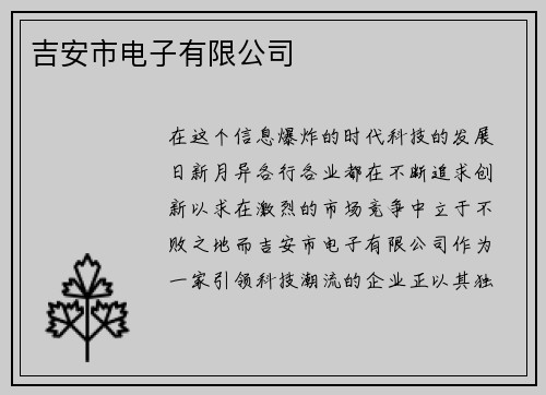 吉安市电子有限公司